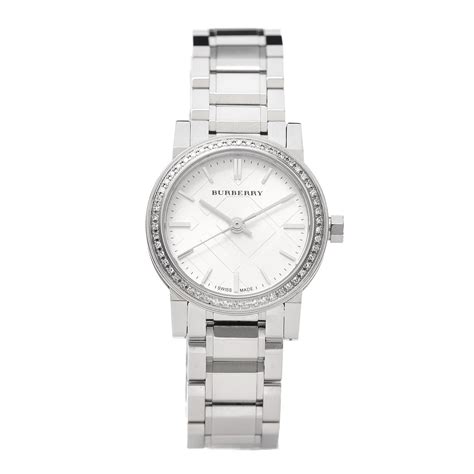 burberry the city diamond watch|BURBERRY Stainless Steel Diamond Bezel 26mm The City .